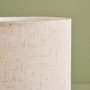 Opviq Lámpara de mesa AYD-3437 Crema y Negro